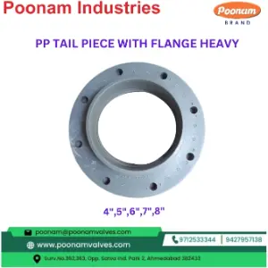 PP Tail Piece With Flange Heavy Alternative